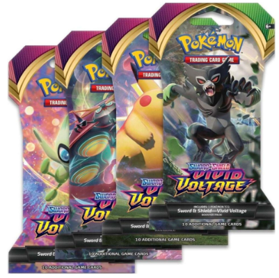 Sword and Shield Vivid Voltage Sleeved Booster Pack (1 - random art)