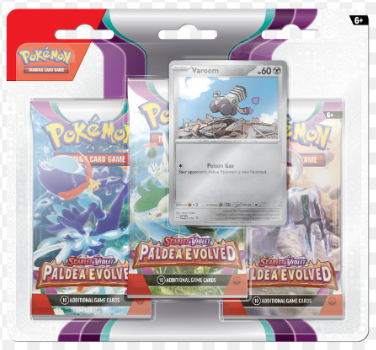 Scarlet & Violet Paldea Evolved 3-Pack Blister (Varoom Promo)